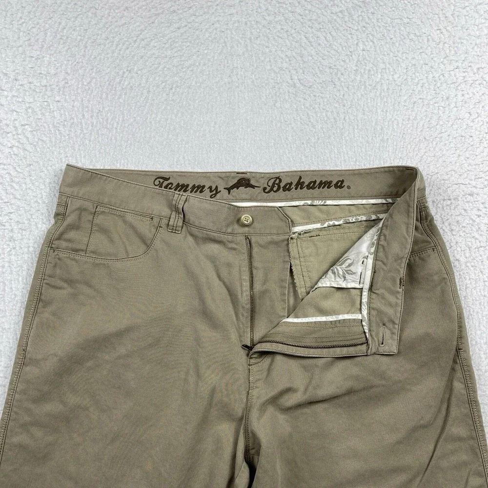Tommy Bahama Pants Mens 38 Beige Travel Resort Beach Work Slacks‎ Trousers Work